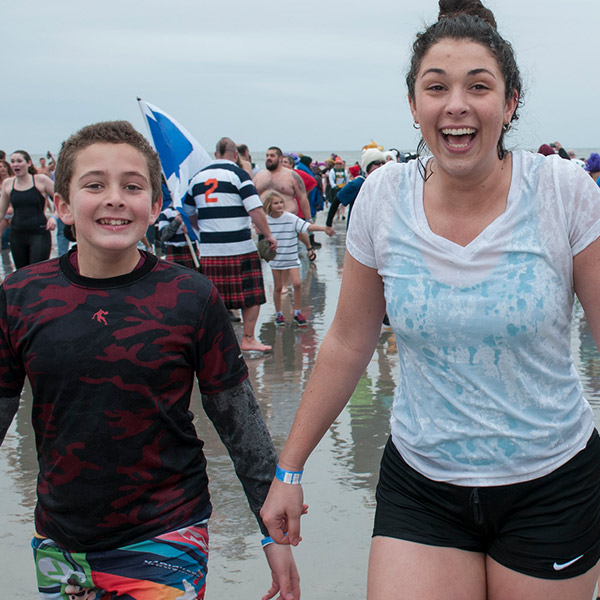 Family at the Polar Plunge
